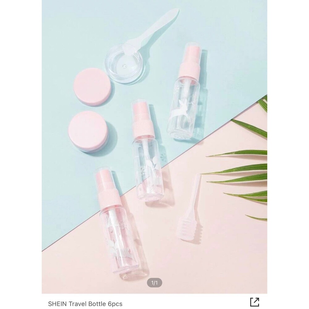 Shein travel bottle set 6 pieces